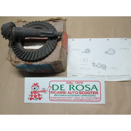 COPPIA CONICA FIAT 1100R FAMILIARE - 9/40